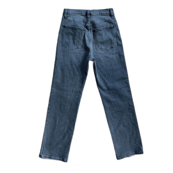 FRAME Denim Le Jane Ankle Gray Straight Leg Jeans Pants   Women's Size 26 - Picture 6 of 10